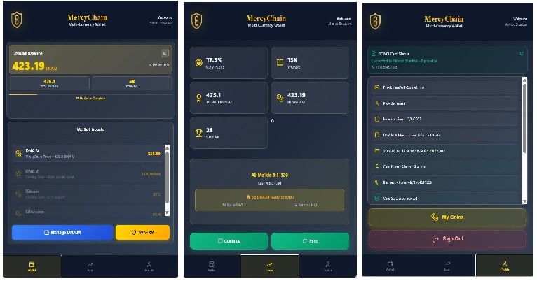 MercyChain Wallet Interface